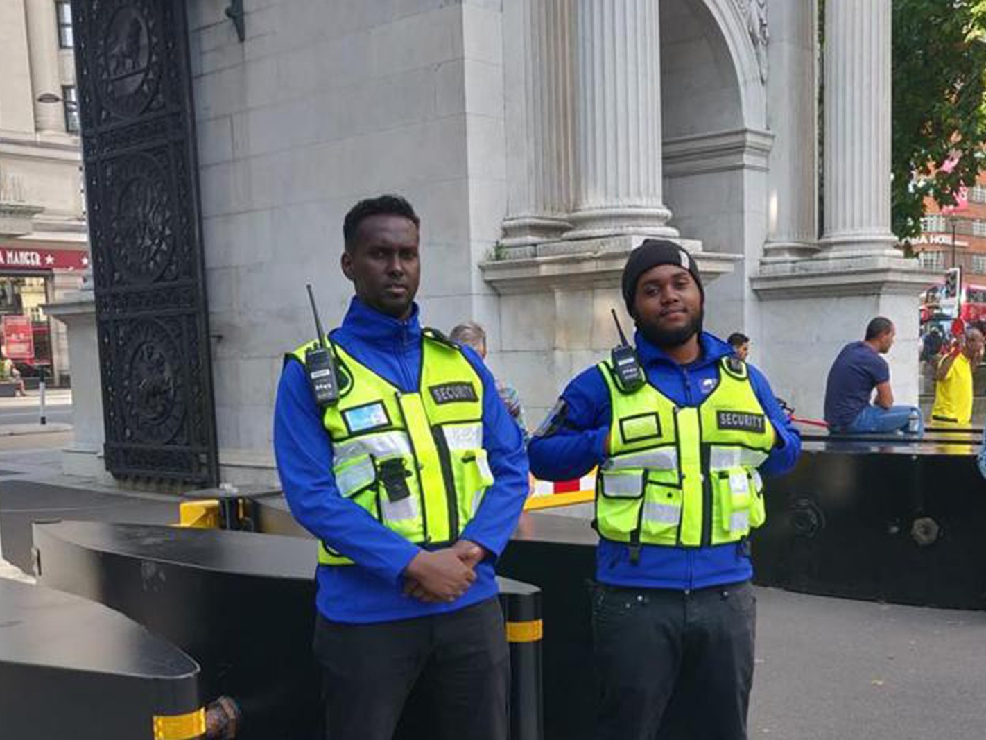 Manned guarding security team